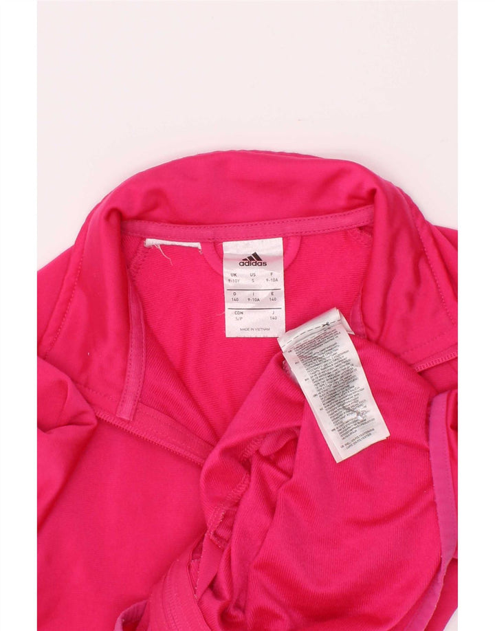 Giacca Top Tuta Adidas Bambina 9-10 Anni Poliestere Rosa