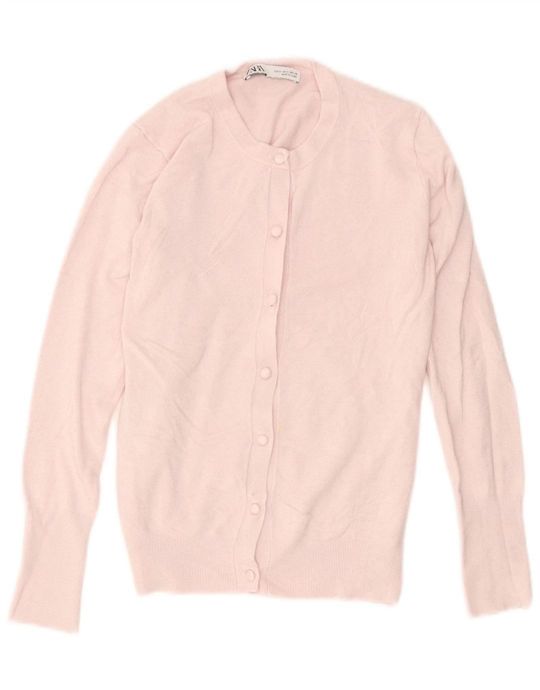 Maglione cardigan da donna Zara UK 10 piccolo rosa