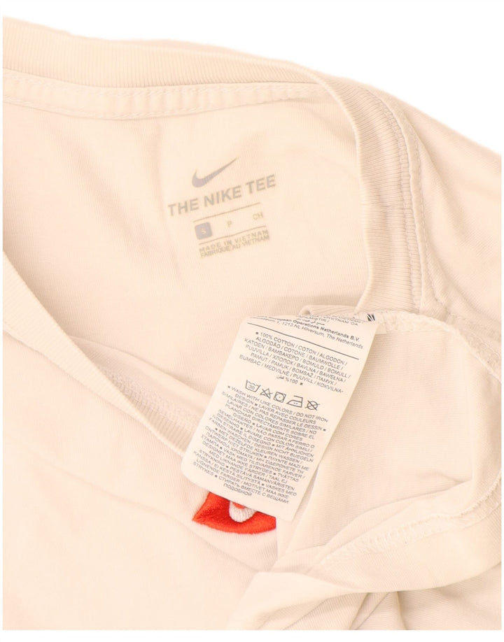 T-shirt Nike da uomo Top Small in cotone bianco