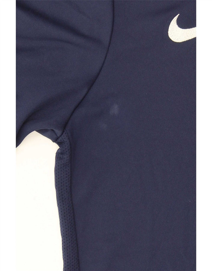 T-shirt Nike Dri Fit da uomo, piccola, in poliestere blu navy