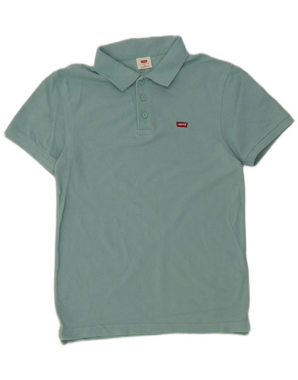 Polo Levi's da uomo vestibilità standard XS in cotone blu