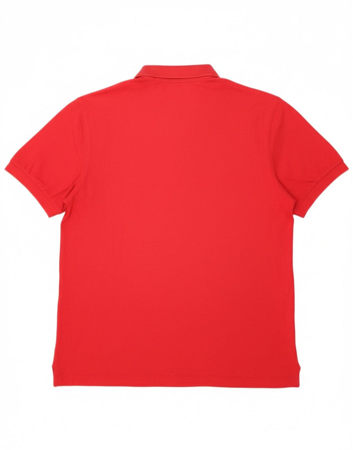 SERGIO TACCHINI Mens Polo Shirt Large Red Cotton