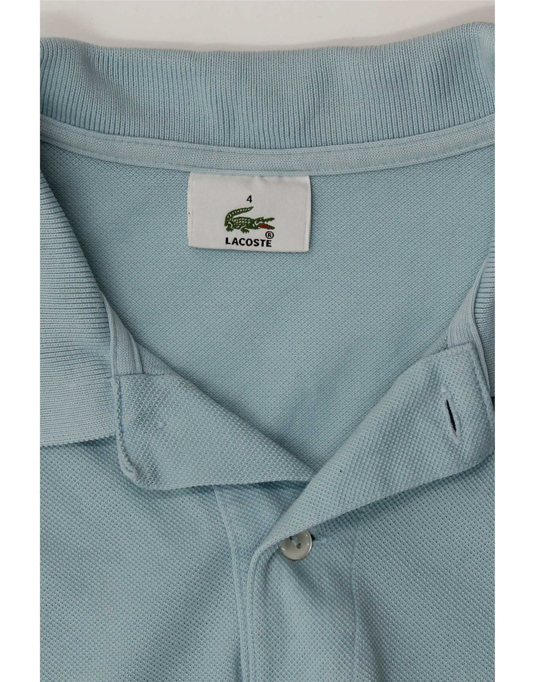 Polo da uomo Lacoste taglia 4 in cotone blu medio