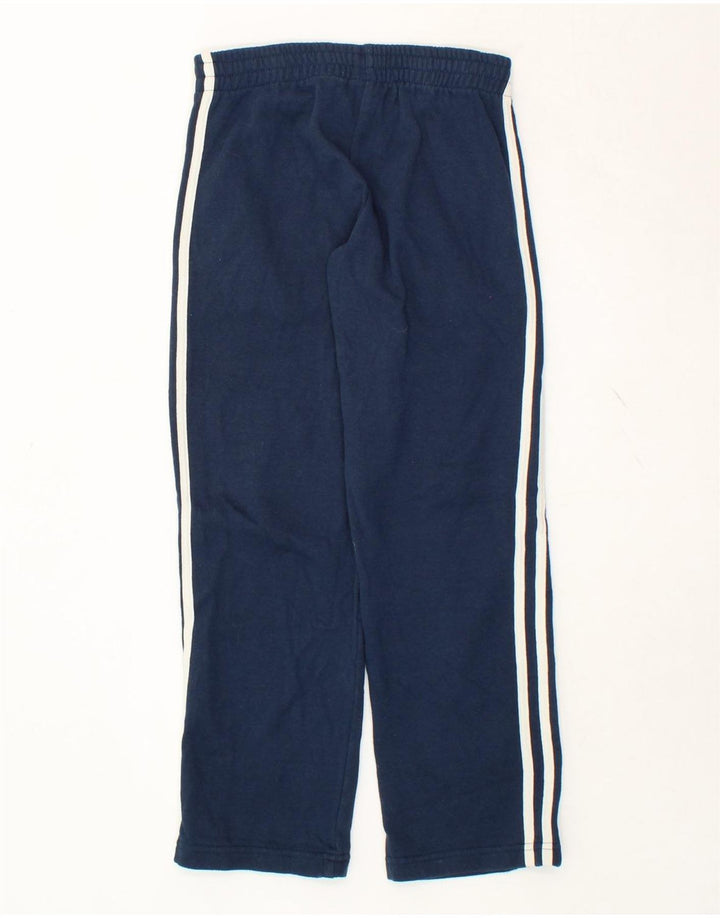 ADIDAS Boys Tracksuit Trousers 7-8 Years Navy Blue Flecked Polyester Vintage Adidas and Second-Hand Adidas from Messina Hembry 