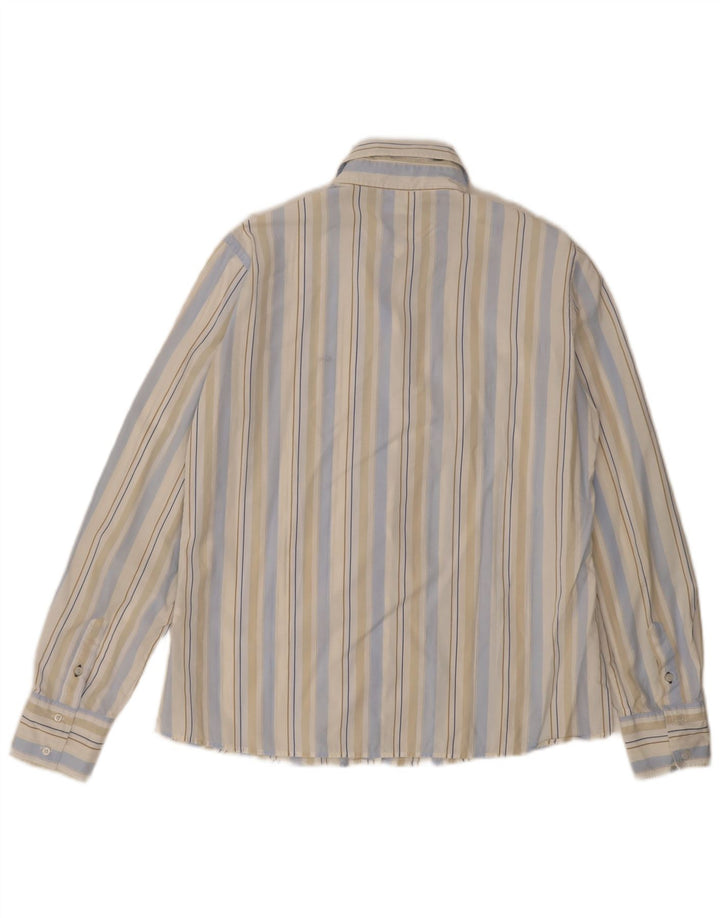 Camicia da donna Lacoste taglia 44 grande cotone a righe multicolori