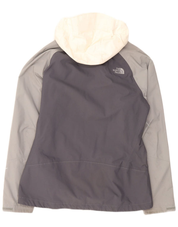 Giacca antipioggia con cappuccio da donna Hugo Boss UK 16 Large Grigio Colourblock Nylon