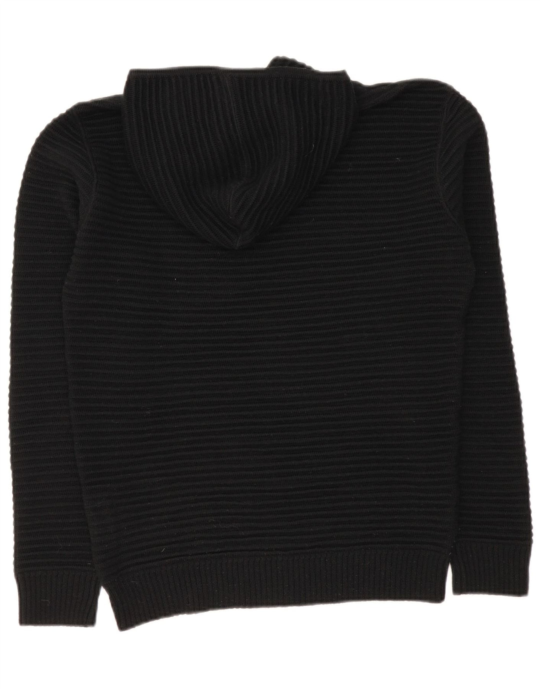 Maglione con cappuccio da donna Armani Jeans UK 14 lana nera media