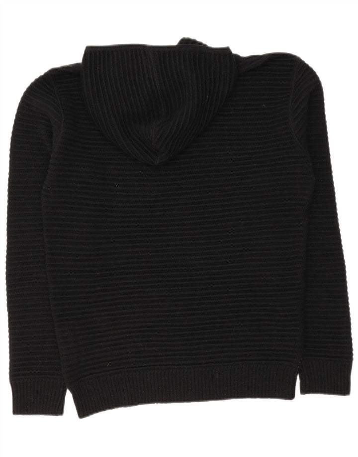 Maglione con cappuccio da donna Armani Jeans UK 14 lana nera media