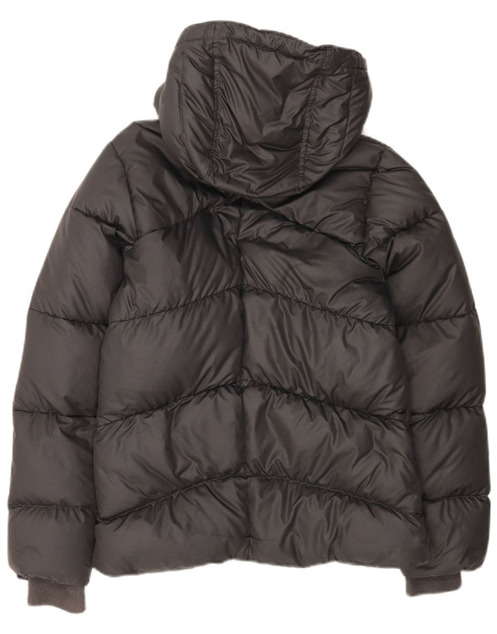 Giacca imbottita con cappuccio Nike da donna UK 8/10 piccola poliestere nero