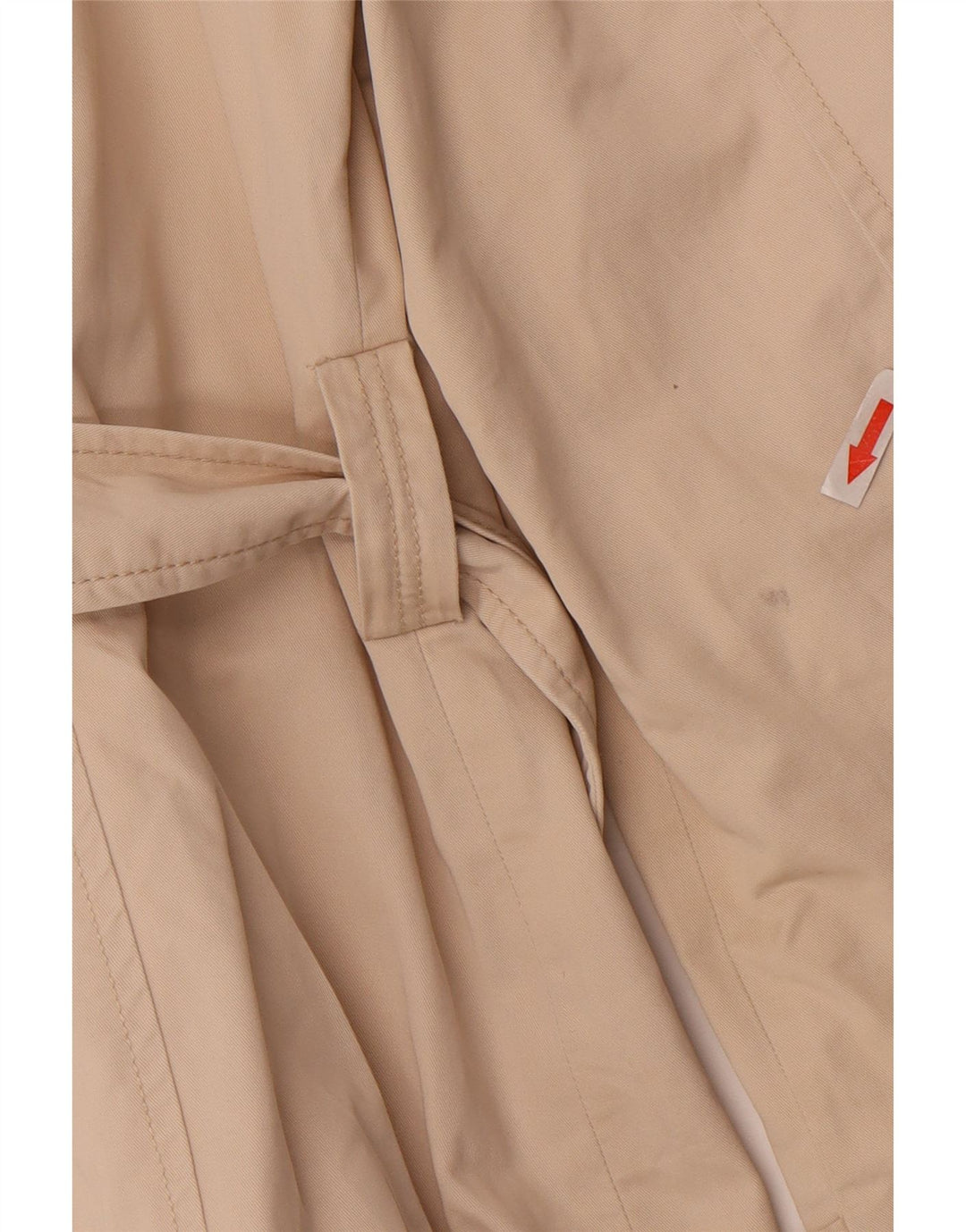Trench corto da donna Zara UK 16 grande in cotone beige