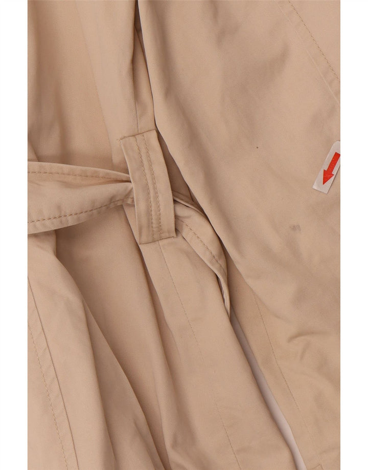 Trench corto da donna Zara UK 16 grande in cotone beige