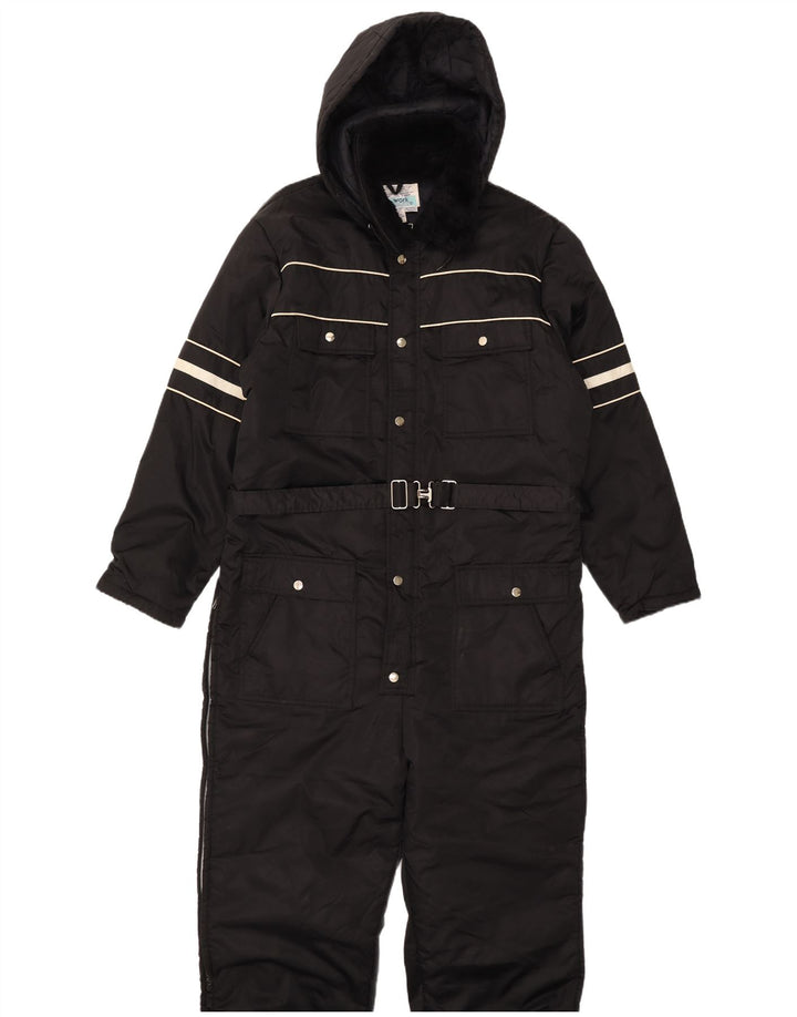 Tuta da sci con cappuccio da uomo Sears Work Leisure grande nylon nero