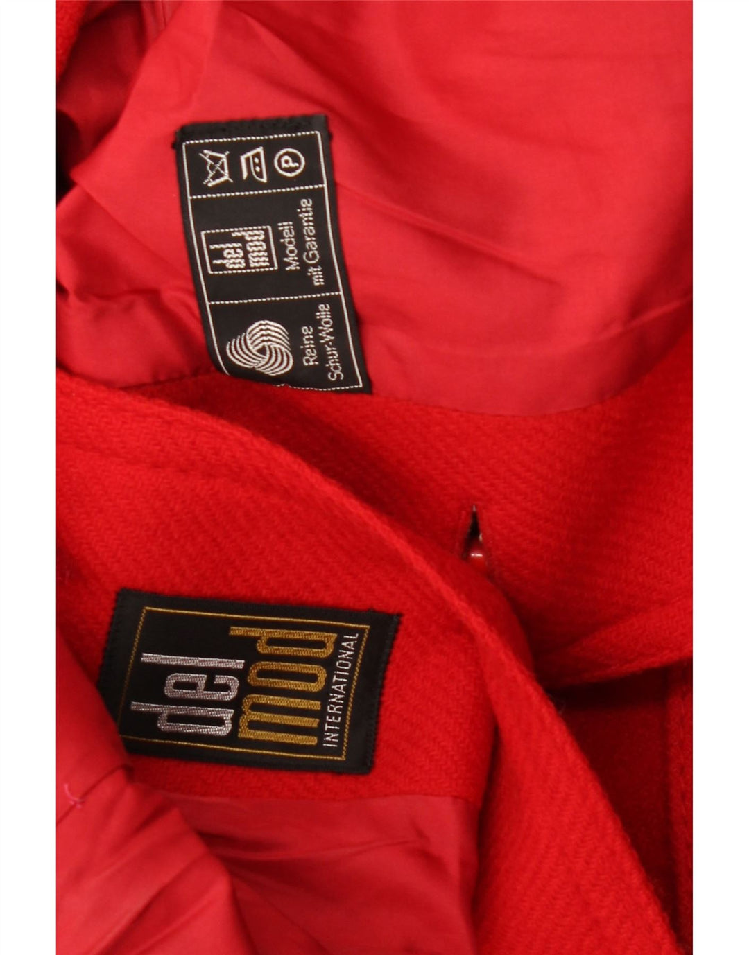 Soprabito da donna DEL MOD UK 12 Lana rossa media