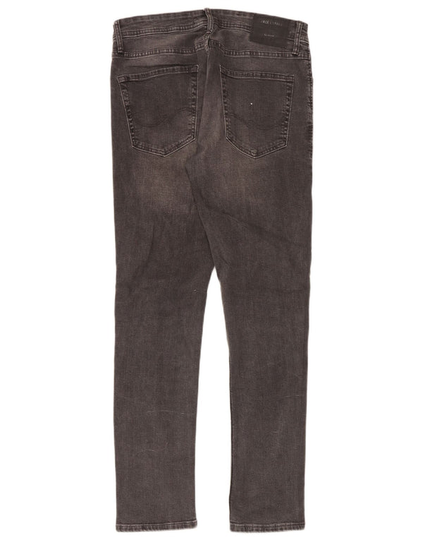 Jack & Jones Uomo GLENN Slim Jeans W32 L32 Cotone Grigio