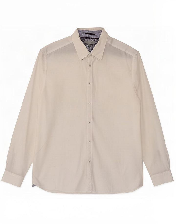 Camicia da uomo Ted Baker taglia 6 2XL cotone bianco