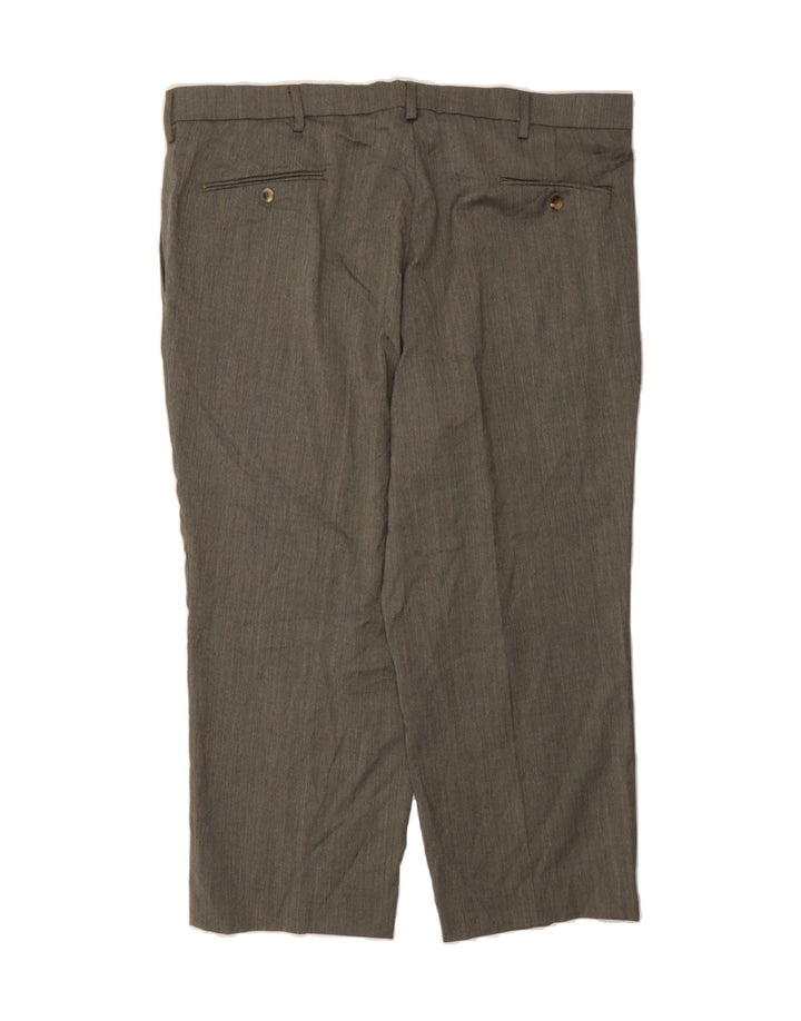 DOCKERS Mens Relaxed Fit Capri Suit Trousers W40 L25 Grey Herringbone Vintage Dockers and Second-Hand Dockers from Messina Hembry 