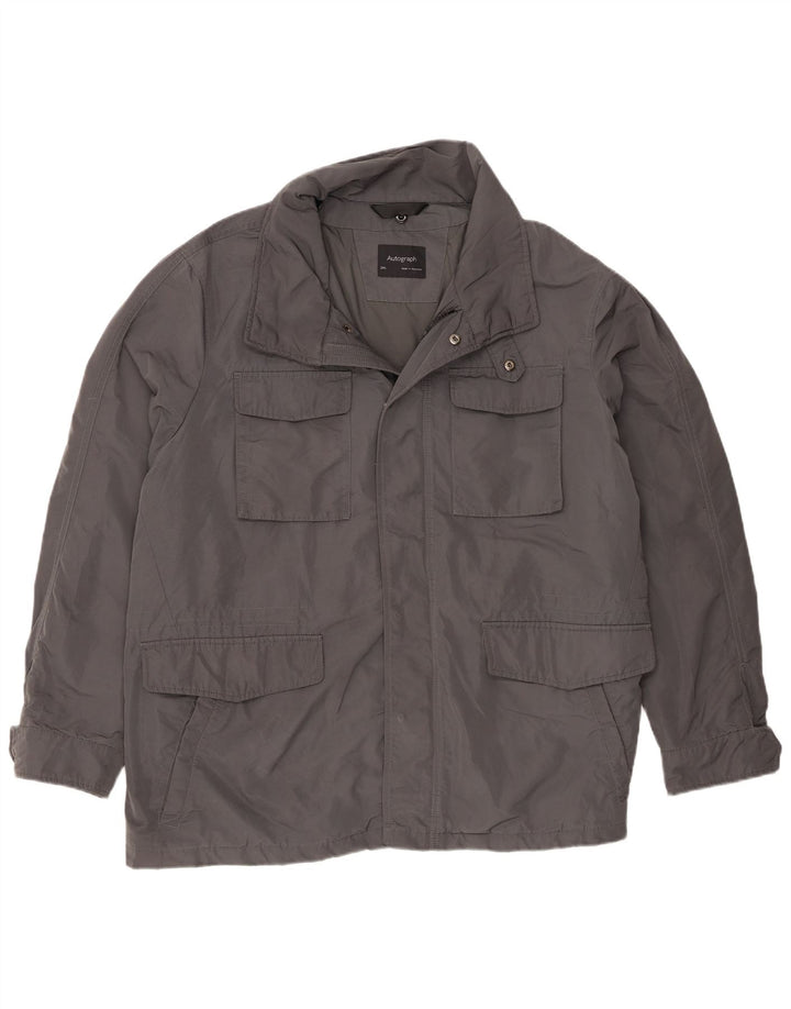 Giacca multiuso da uomo Marks & Spencer UK 46 3XL Poliestere grigio
