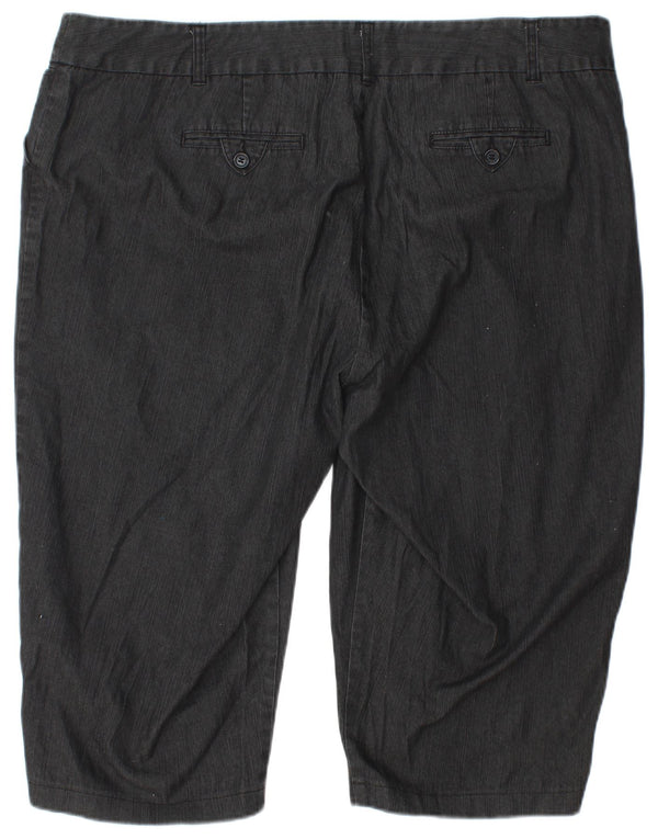 Pantaloncini chino autografi da donna Marks & Spencer UK 20 2XL W40 cotone grigio