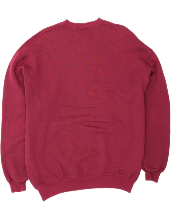 Felpa da uomo Russell Athletic, maglione XL, cotone bordeaux