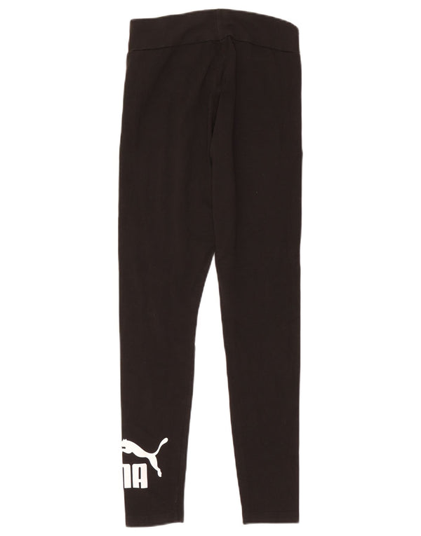 Leggings grafici da donna Puma UK 12 cotone medio nero