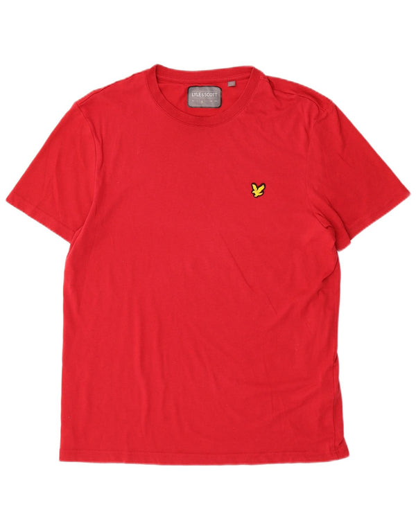 T-shirt da uomo Lyle & Scott Top rosso medio in poliestere