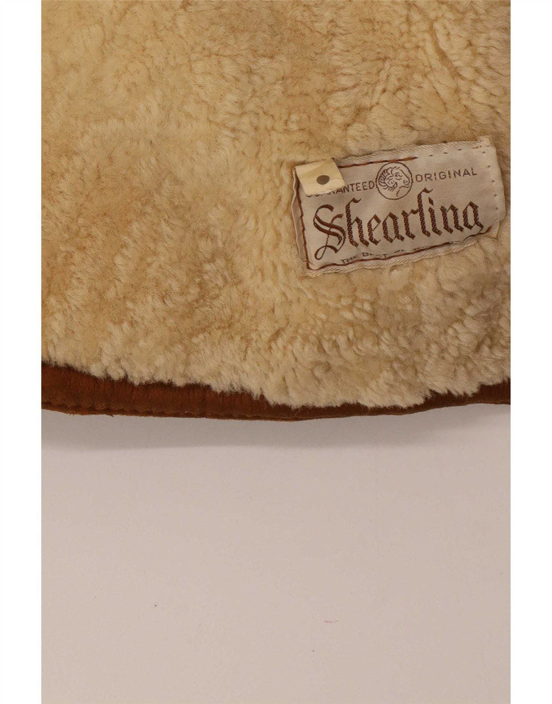 Giacca in shearling vintage da uomo UK 42 XL Shearling marrone