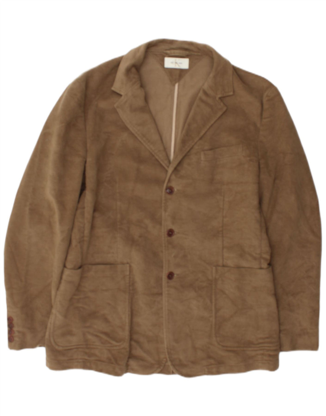 Giacca blazer a 3 bottoni da uomo Calvin Klein Jeans UK 38 Beige medio