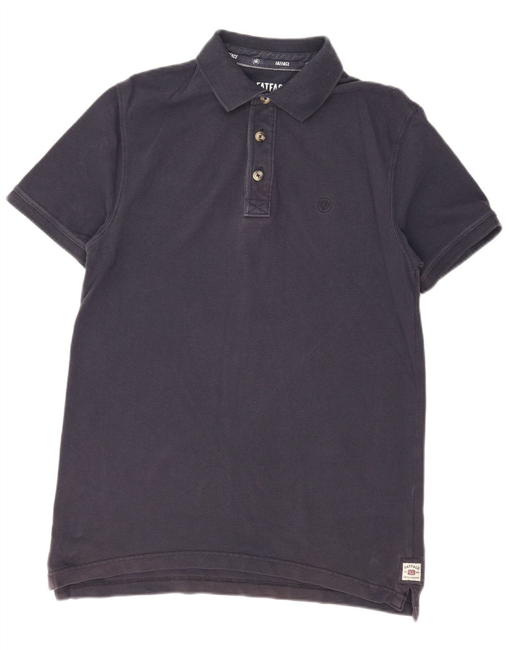 Polo da uomo Fat Face in viscosa media blu navy