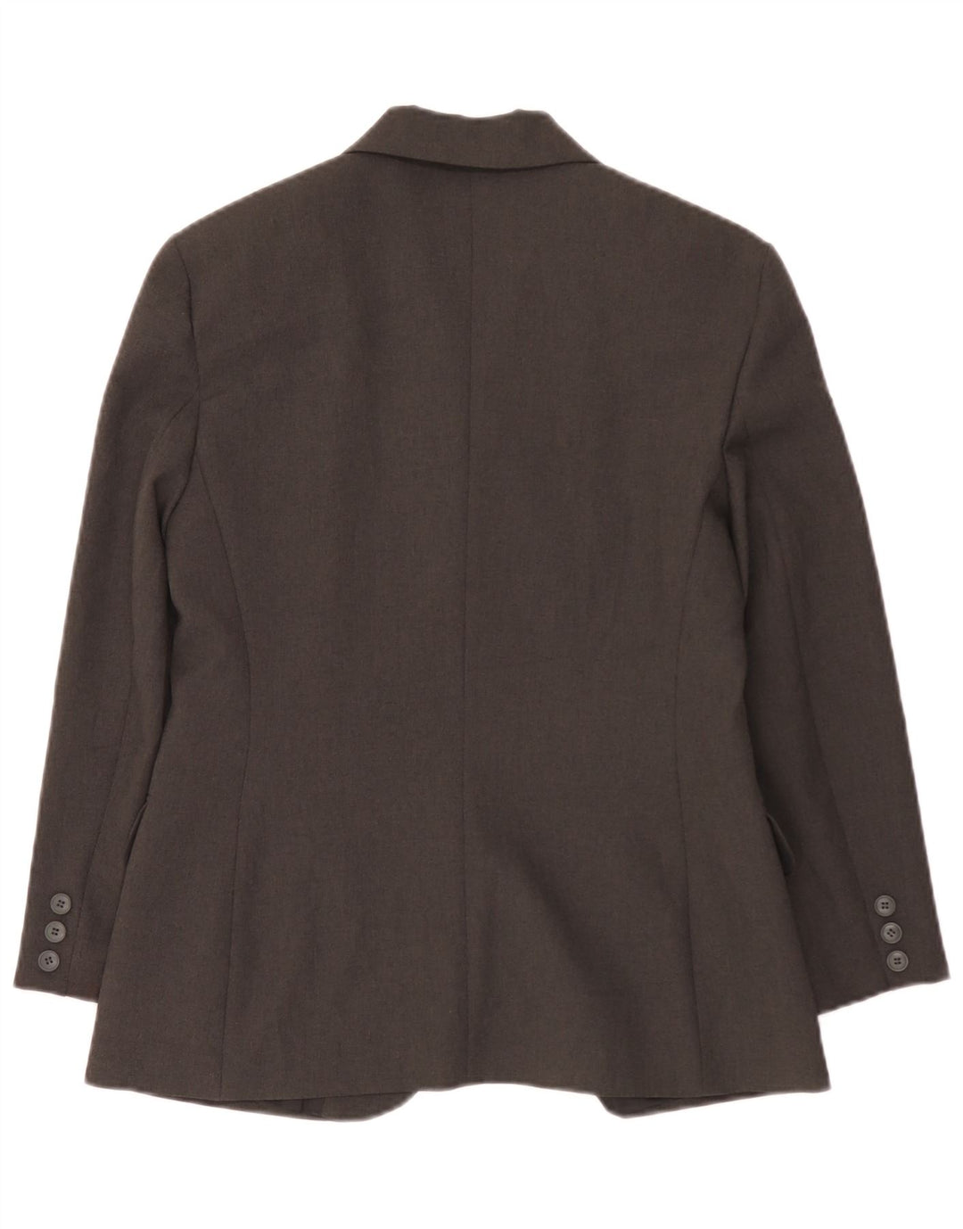 Giacca Blazer a 3 Bottoni da Donna Benetton IT 44 Poliestere Grigio Medio