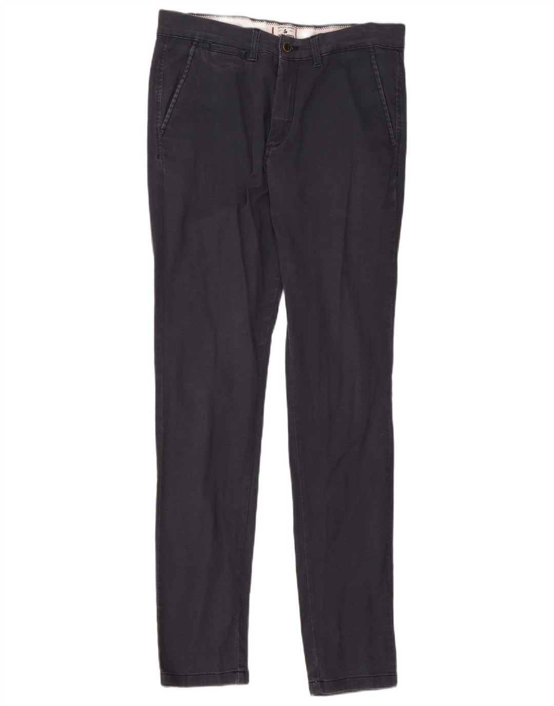 Pantaloni chino slim Marco da uomo Jack & Jones W33 L36 poliestere blu navy