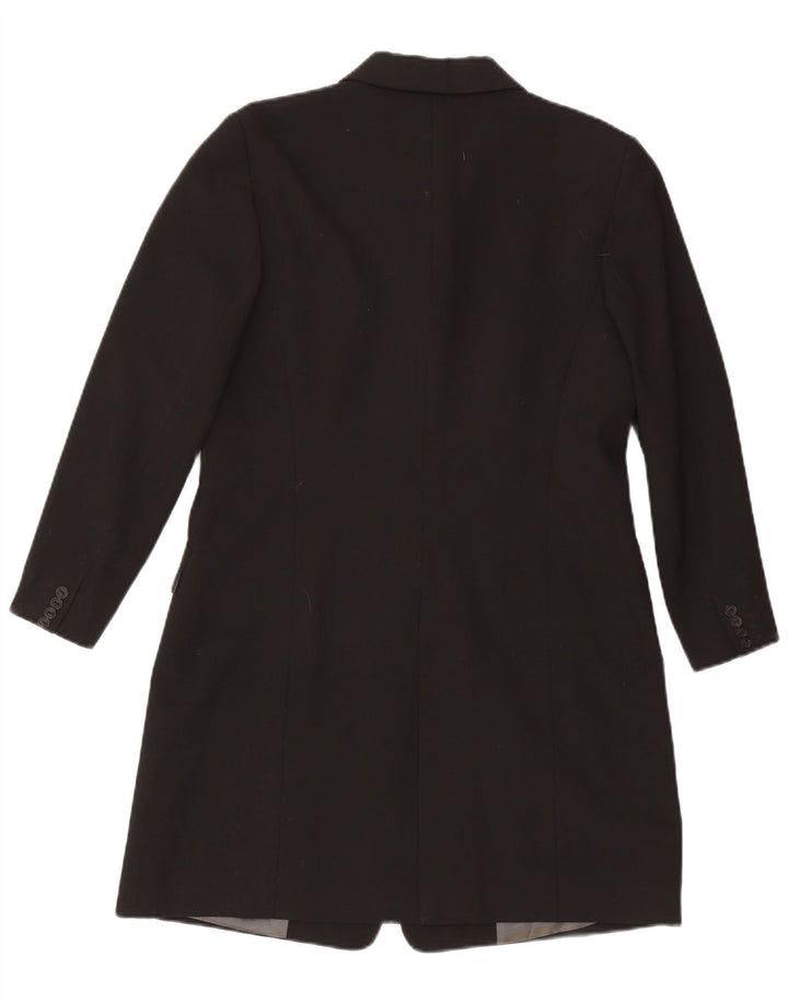 Giacca blazer a 4 bottoni lunga da donna Zara EU 44 XL poliestere nero