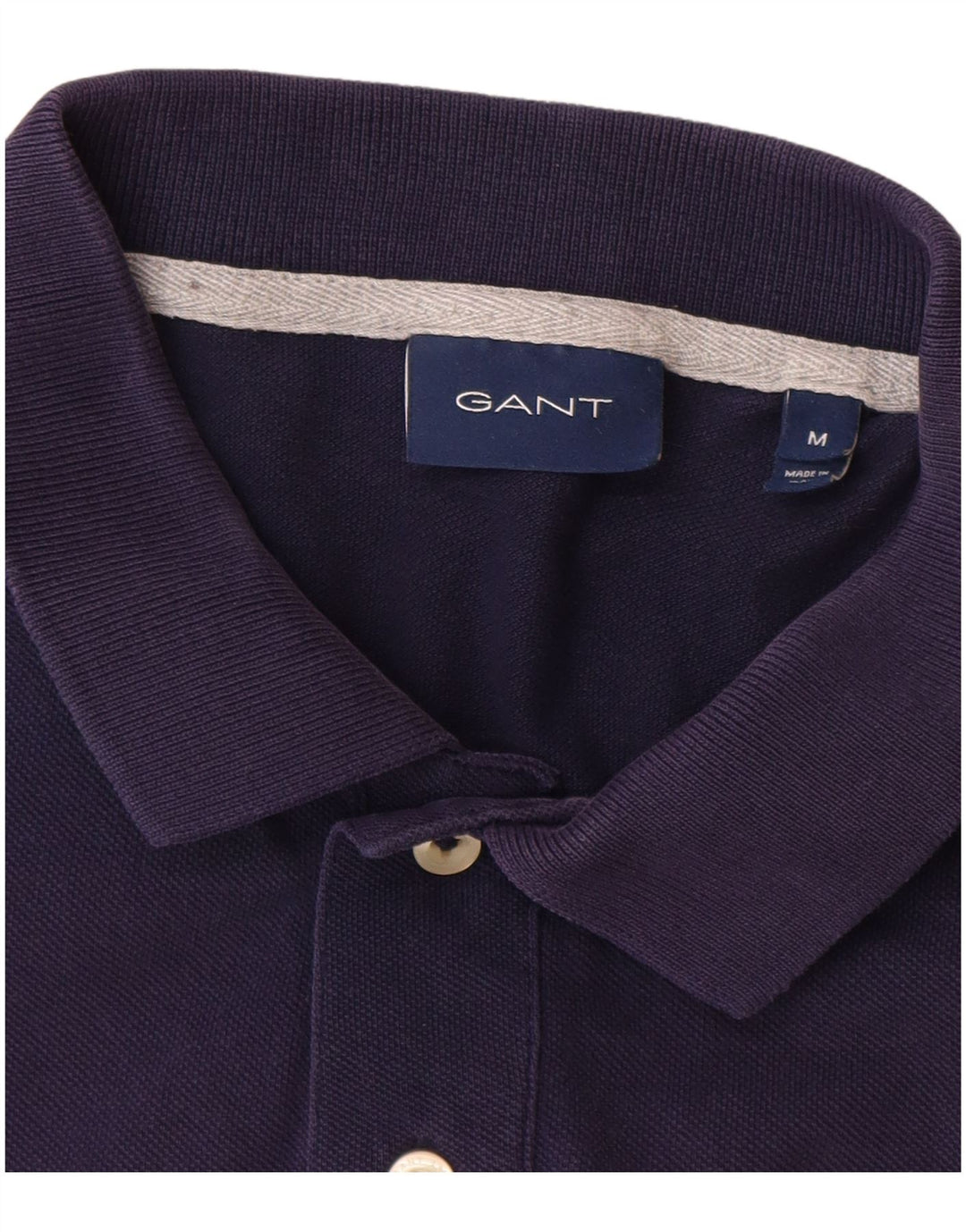 Polo da uomo GANT in cotone blu navy medio