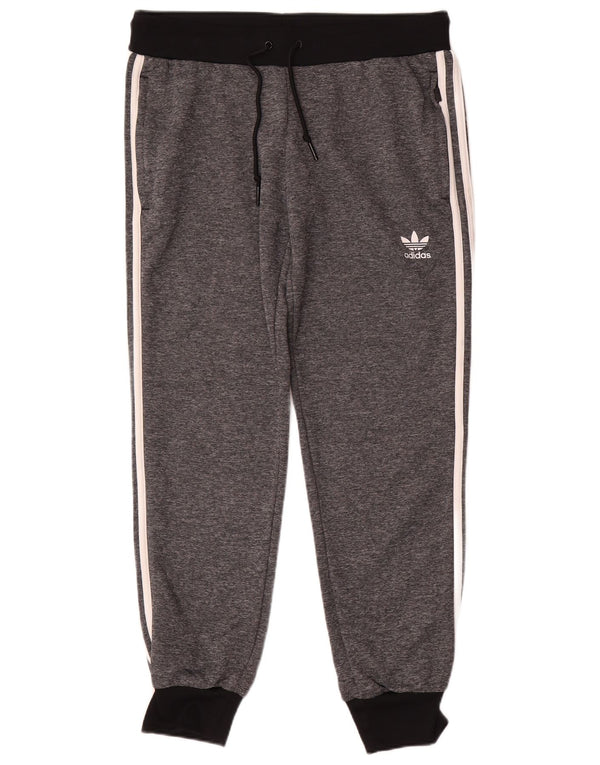 Pantaloni da tuta da donna Adidas Joggers UK 16 Large Grigio Colourblock