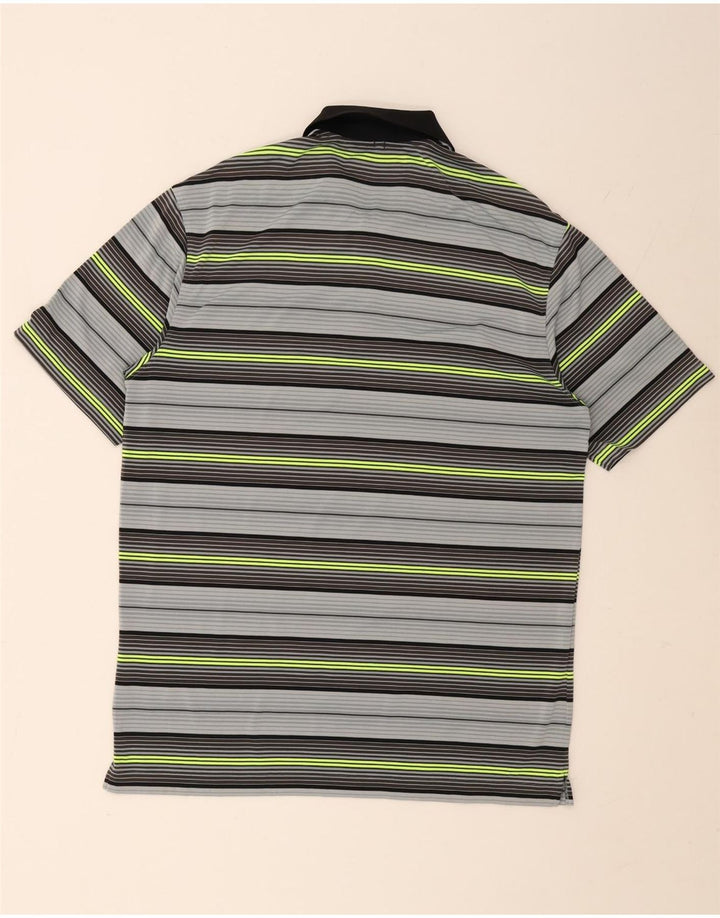 Polo Nike Dri Fit da uomo a righe medie multicolore