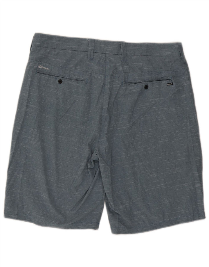 Pantaloncini chino da uomo Hurley W31 poliestere screziato blu medio