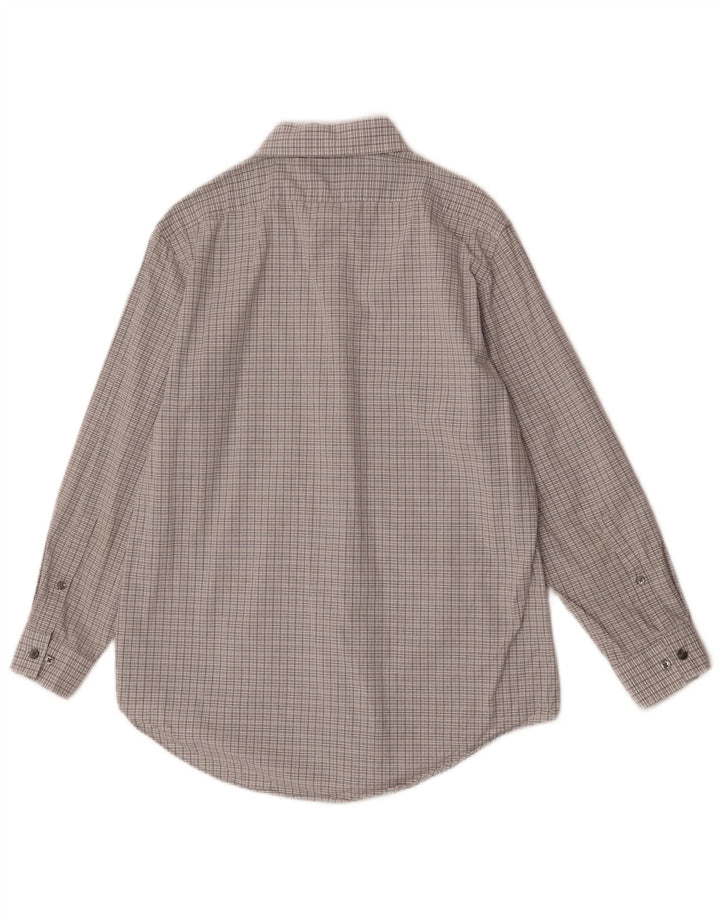 Camicia slim fit da uomo Calvin Klein taglia 15 1/2 grigio medio a quadri