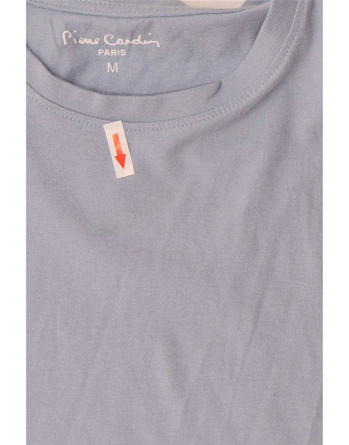 T-shirt da donna Pierre Cardin Top UK 14 cotone blu medio
