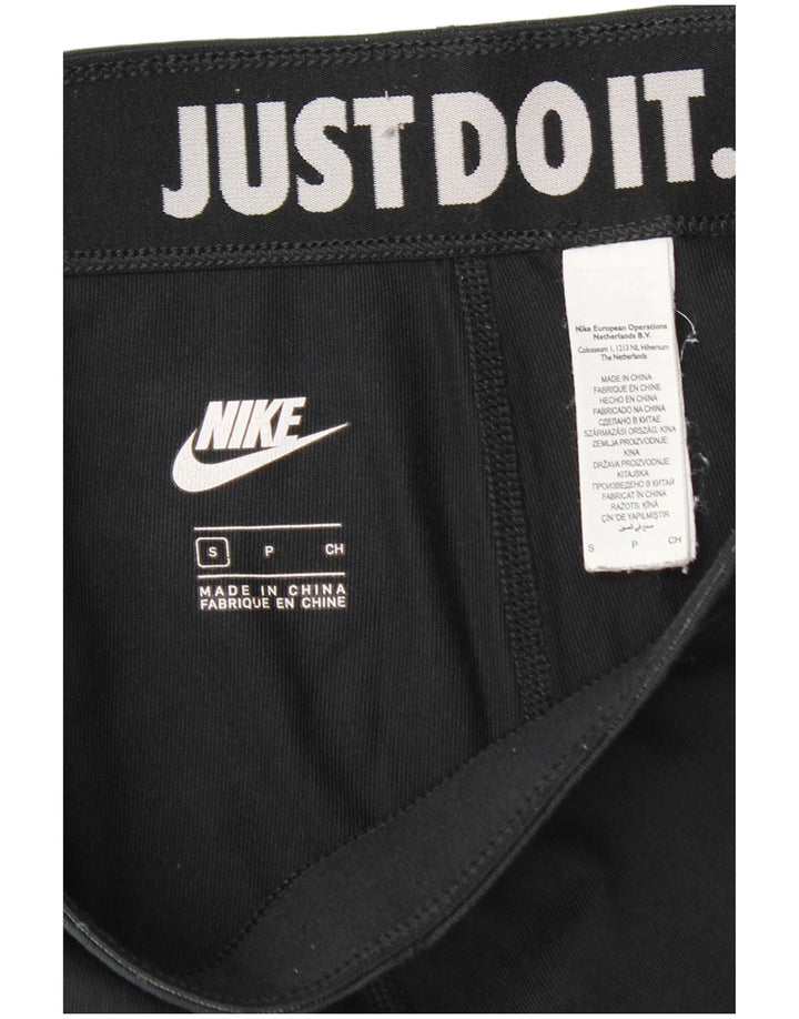Leggings grafici da donna Nike UK 10 piccoli cotone nero