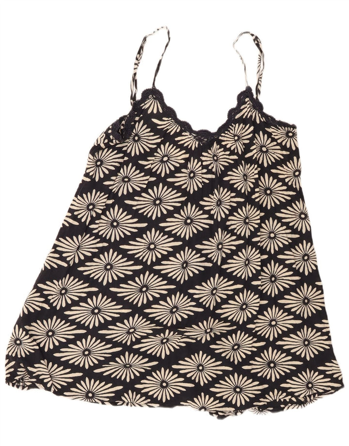 Canotta da donna Volcom UK 14 grande viscosa floreale nera