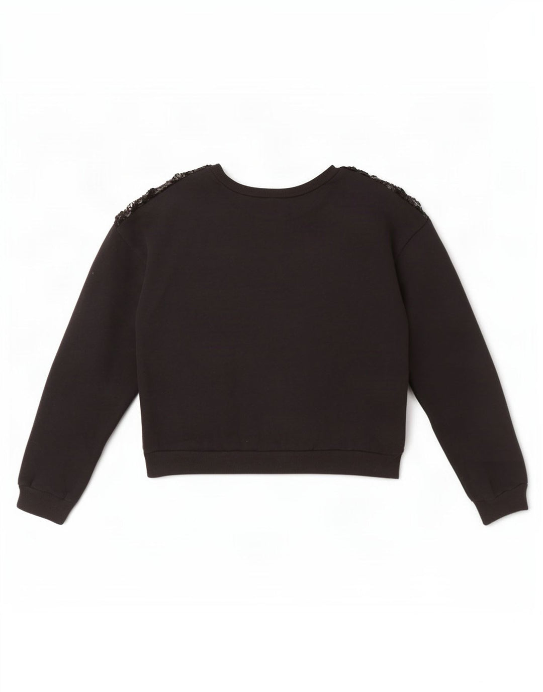 Felpa corta da donna Hollister UK 16 grande nera
