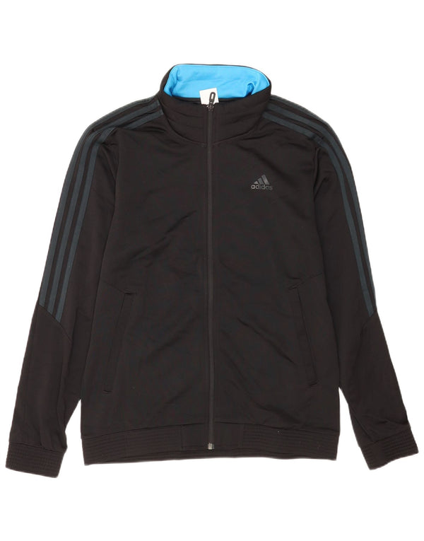 Giacca da tuta da uomo Adidas UK 40/42 Medium Nero Poliestere