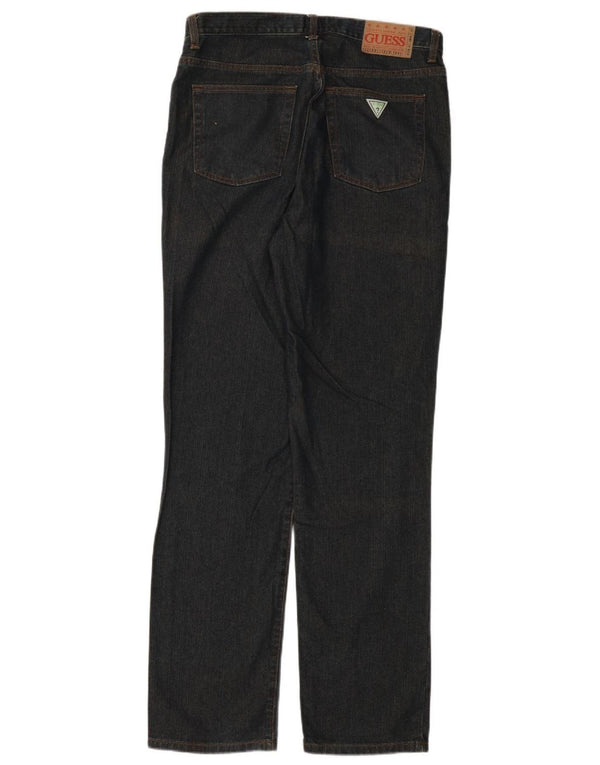 Jeans dritti da uomo Guess vestibilità classica W34 L34 cotone blu navy