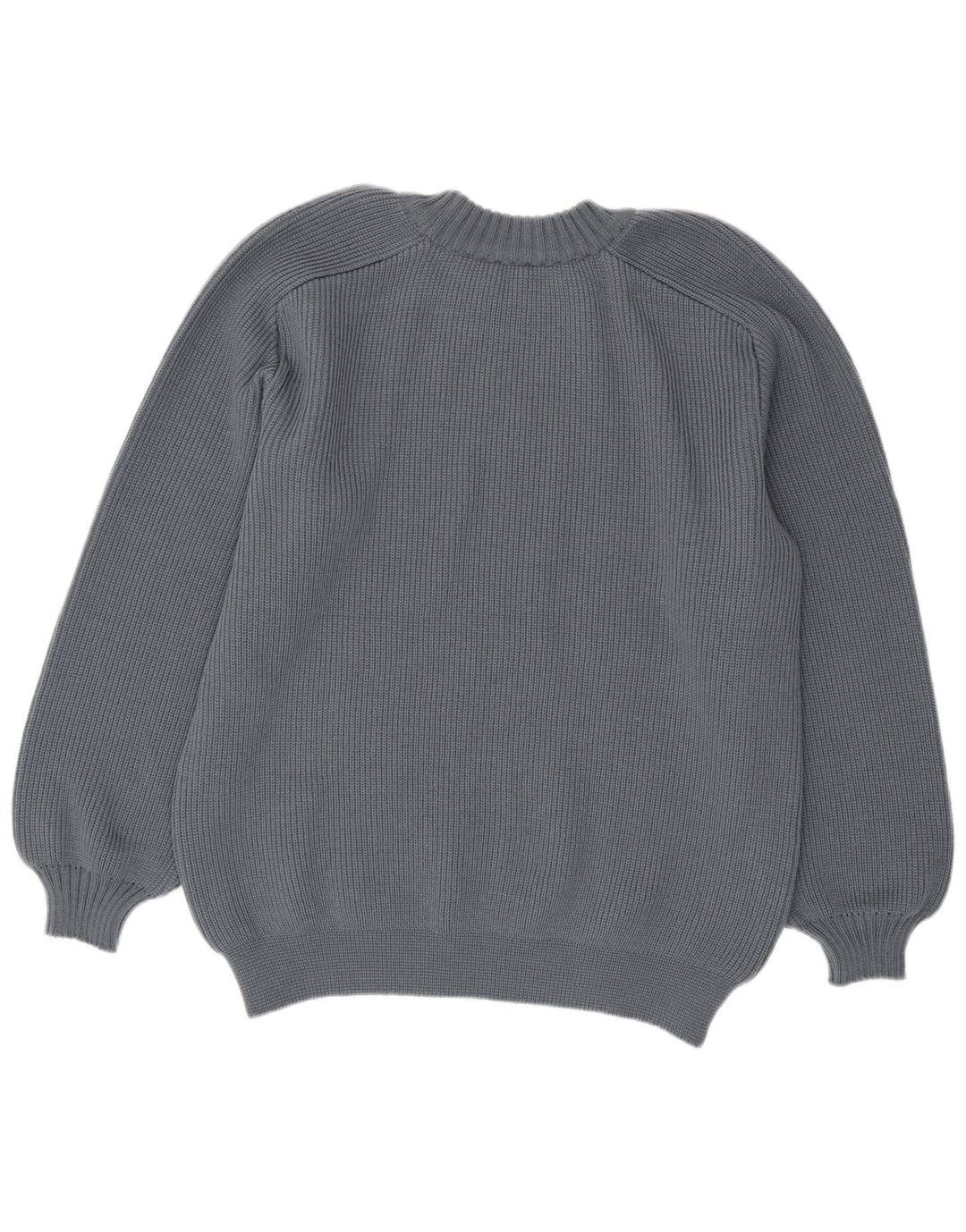 Maglione girocollo da uomo vintage IT 58 3XL Lana vergine grigia