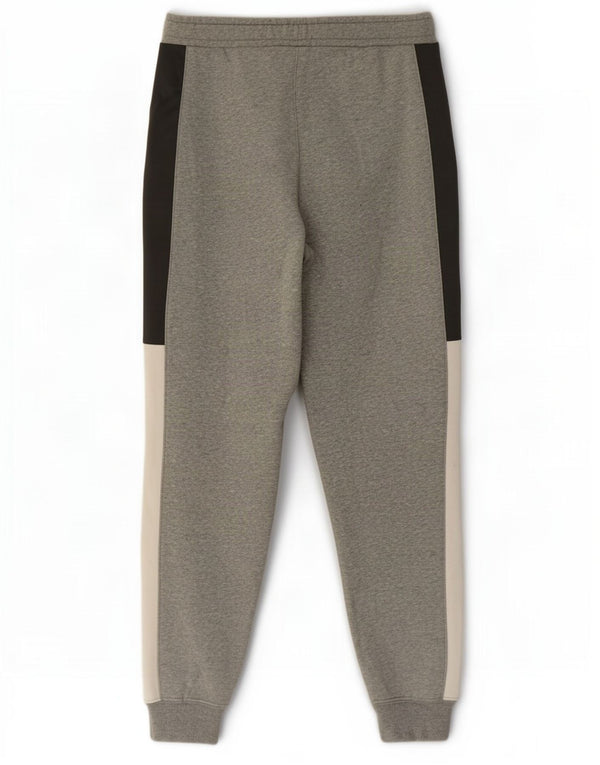 Pantaloni da tuta con grafica Nike da uomo, pantaloni da jogging, piccoli, in cotone color block grigio