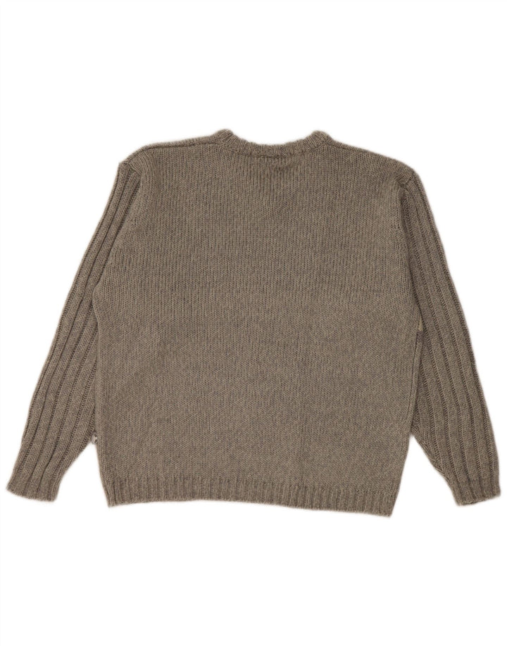 Maglione da donna con scollo a V Tom Tailor UK 16 Large Grey Colourblock