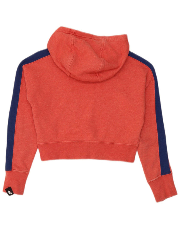Felpa con cappuccio grafica Nike per ragazze, 8-9 anni, piccola, in cotone rosso