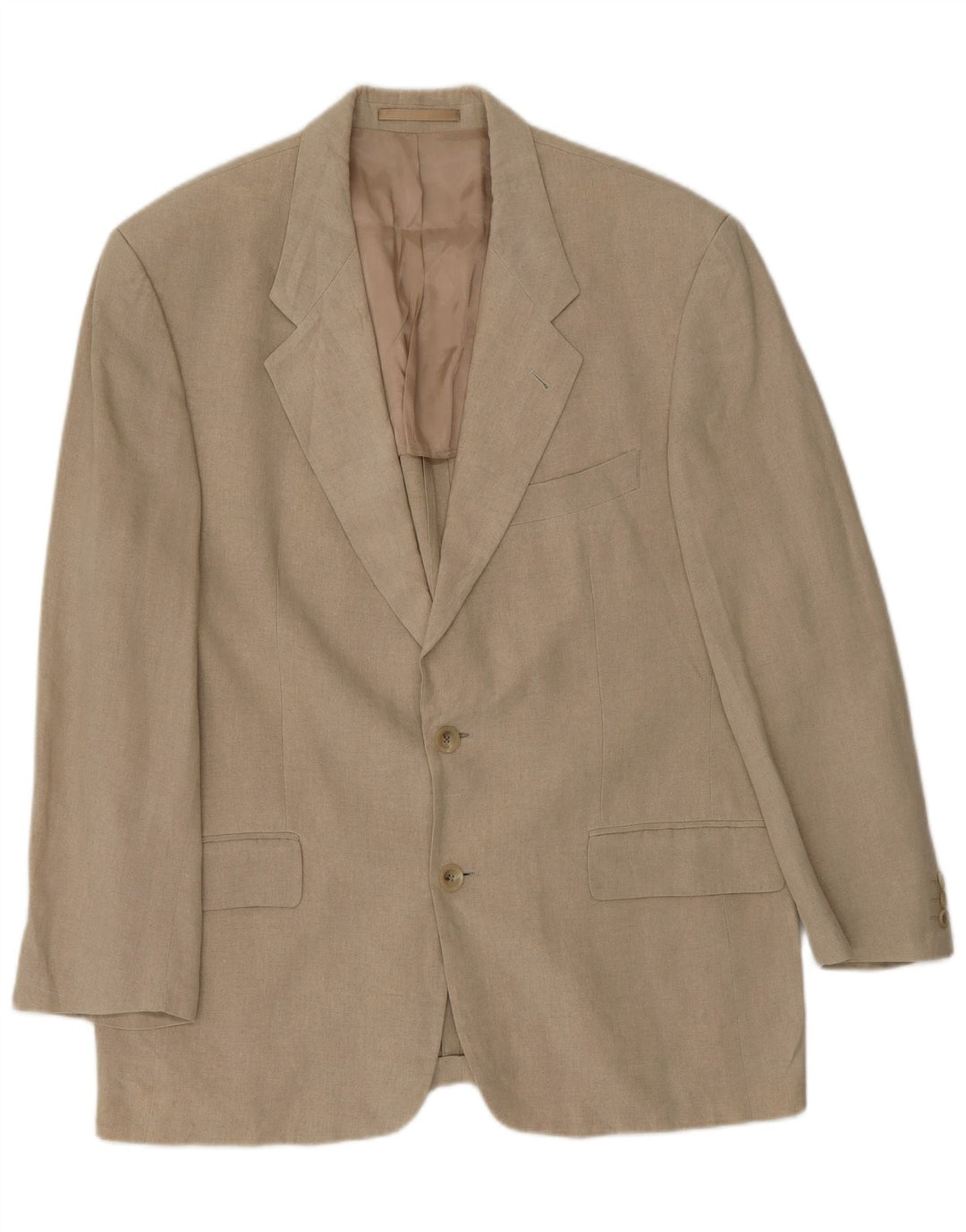 Giacca blazer da uomo a 2 bottoni Hugo Boss EU 50 grande lino beige