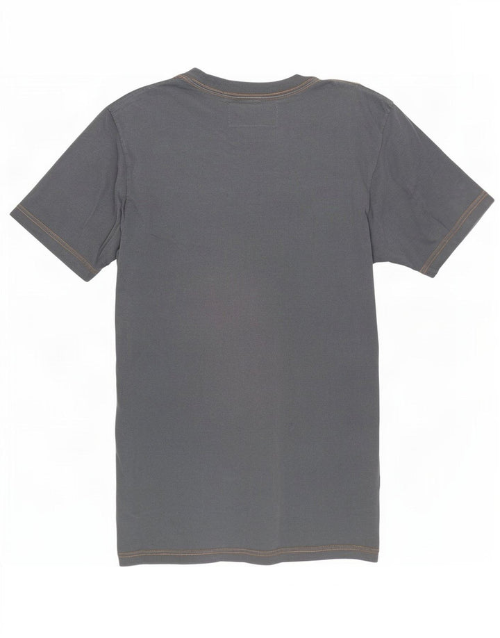 T-shirt grafica da uomo Napapijri Top grande in cotone grigio