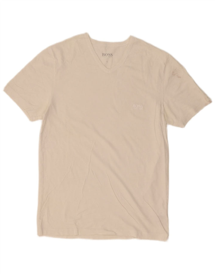 T-shirt da uomo Hugo Boss Top piccola in cotone bianco