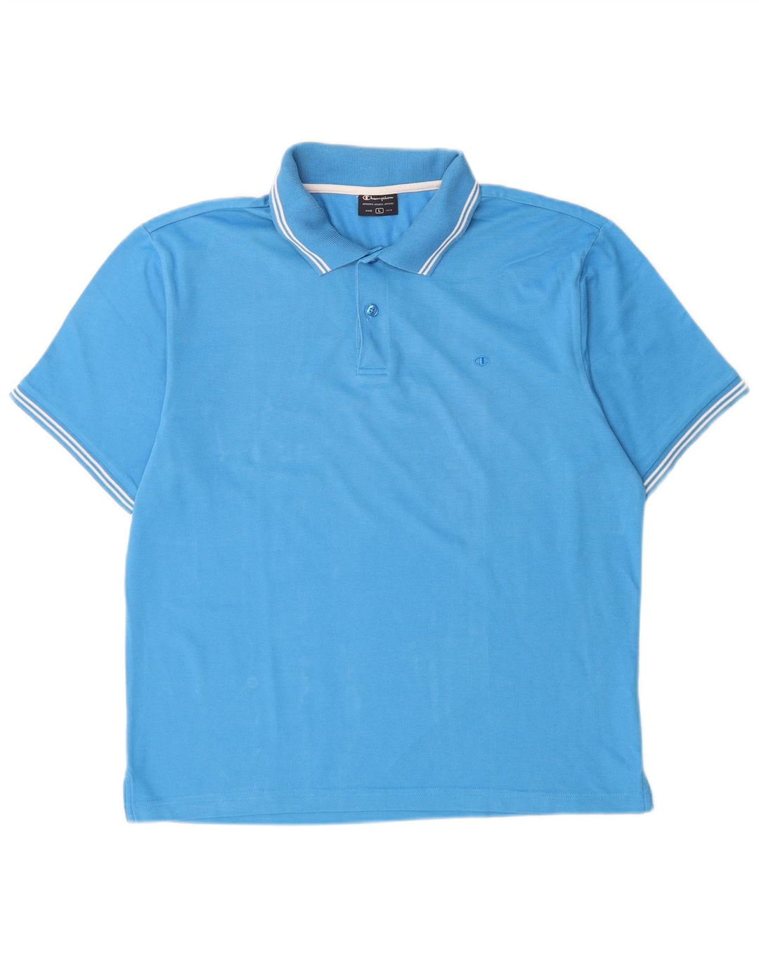 Polo da uomo Champion Large in cotone blu